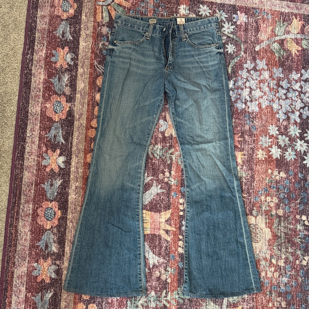 AG Adriano Goldschmied Blue Flare Jeans